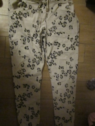 Tredy Joggpant im Animalprint, in Crema (Beige), Größe 3 (44/46)