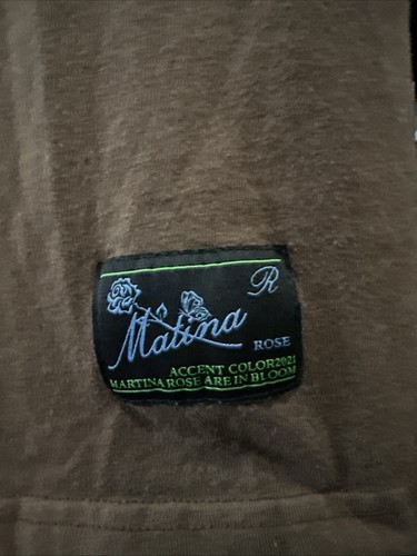 Martina Rose Nashville Drive T-Shirt Sz L Brown Graphic - Picture 2 of 4