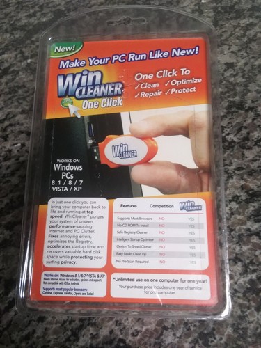 Win Cleaner USB One Click PC Computer Clean, Repair, Protect,&Optimize. - Picture 2 of 2