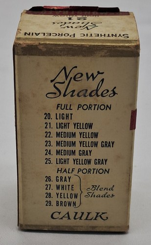Rare Antique De Trey's Synthetic Porcelain Syntrex Demonstrator Caulk 21 Box Set - Picture 4 of 11