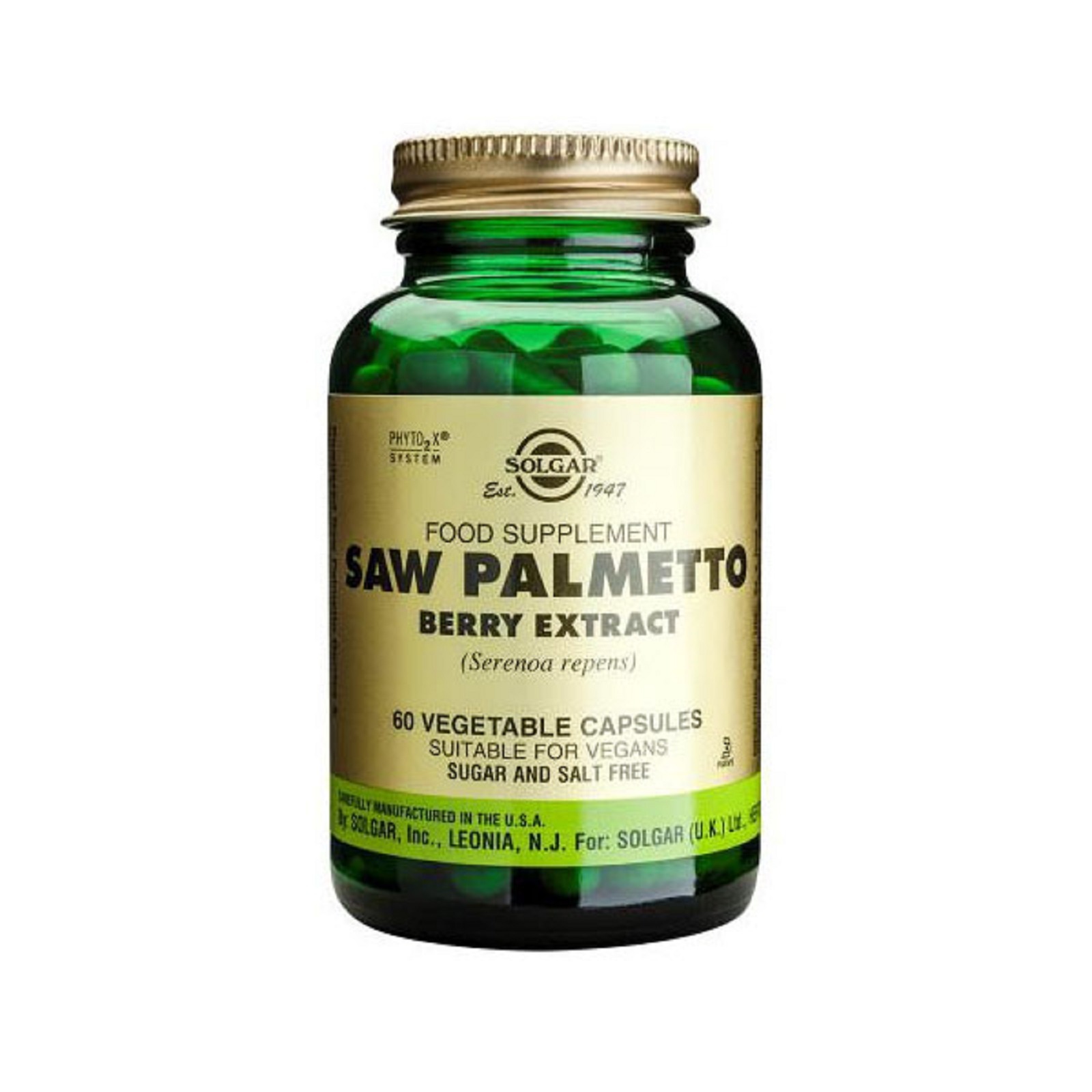 Solgar Saw Palmetto Berry Extract 60 vegetable capsules 33984041431 eBay