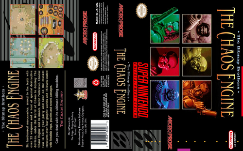 - The Chaos Engine SNES Box Art Case Insert Cover Inlay Plus Box - Picture 2 of 5