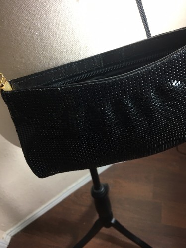 Mervyns Partners Metal Mesh Black Purse / Crossbody Or Shoulder Carrying - Picture 8 of 12