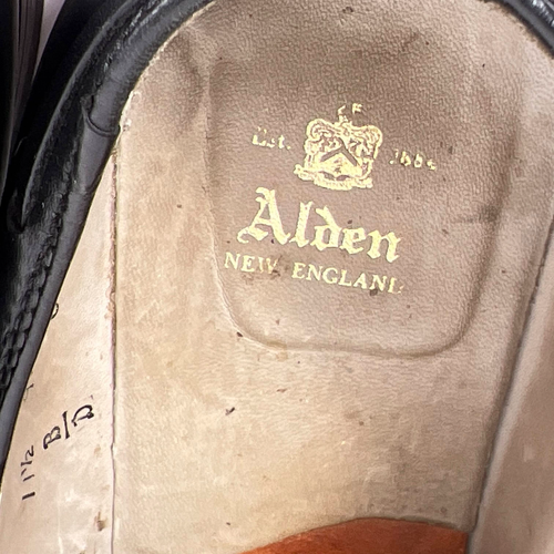 Alden New England Black Leather Slip On Tassel Moccasin Dress Loafers USA 11.5 D - Picture 11 of 12