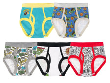 Teenage Mutant Ninja Turtles, Boys Underwear, 5 Pack Briefs Size 6 NEW