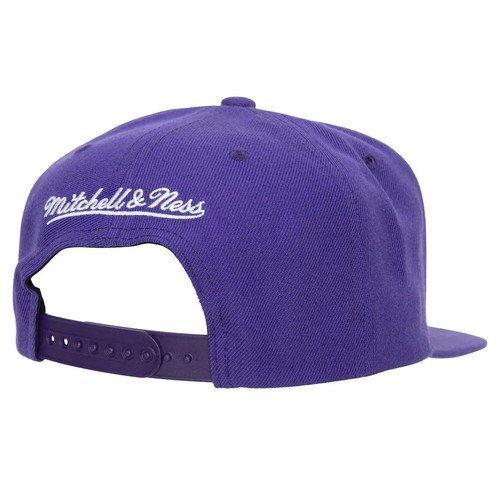 Los Angeles Lakers Hat Snapback Purple NBA Team Ground 2.0 Mitchell & Ness OSFM - Picture 2 of 3