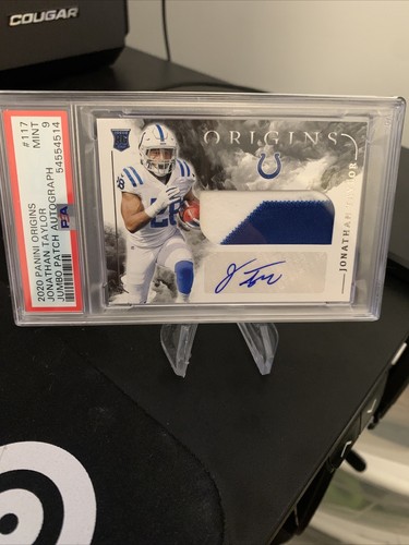 Jonathan Taylor 2020 Panini Origins #117 PSA 9 RPA - Foto 2 di 2