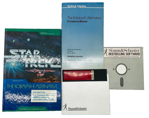Vintage Star Trek The Kobayashi Alternative Commodore 64 Spiel komplett Retro PC - Bild 1 von 11