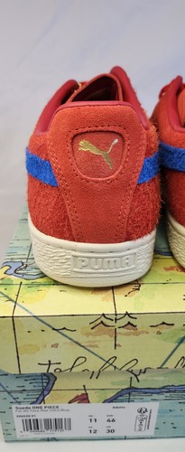 Puma x One Piece Suede 'BUGGY' | MENS SZ 12 | Ultra Red Anime Collab Ships FAST! - Picture 8 of 22