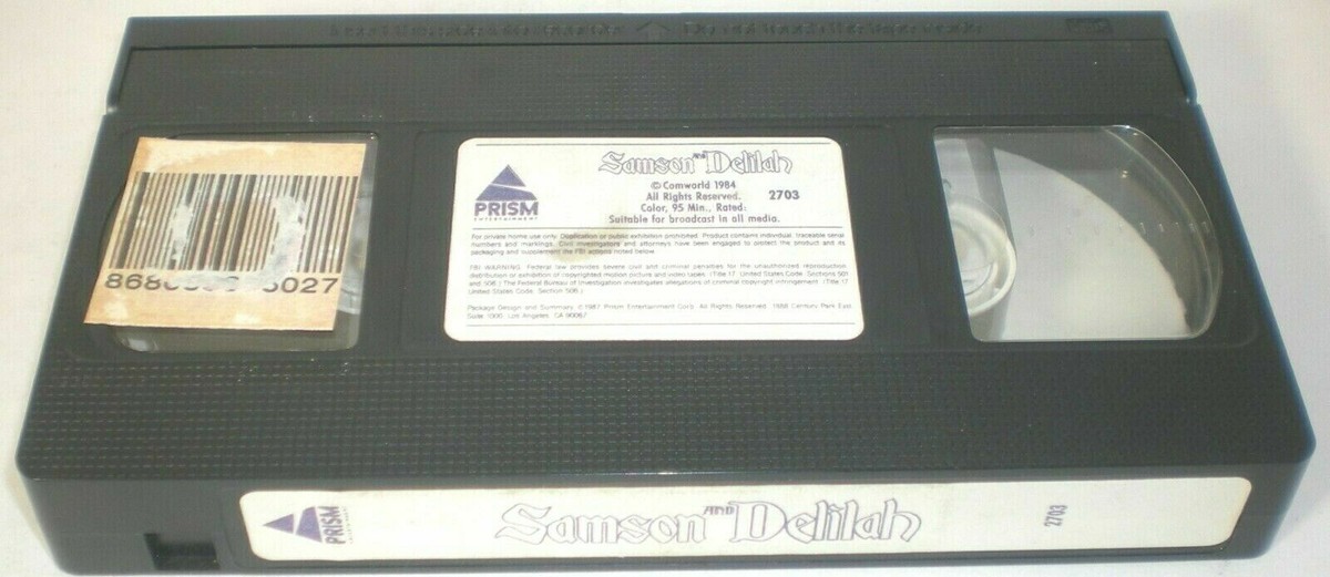 SAMSON AND DELILAH ( VHS ) 1984 TV Film Shrink Max Von Sydow