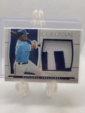 2022 National Treasures Edward Olivares Colossal Letter GU Patch SP /10 Royals
