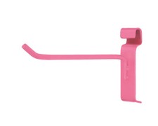 50 6" Wire Grid Slat Hooks Hot Pink Retail Display 6mm Tubing Metal Pegs Hook