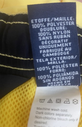 Chaps Mens Swim Yellow Trunks Size L NWT - Bild 8 von 10