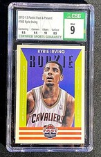 2012 PANINI PAST AND PRESENT KYRIE IRVING #160 RC ROOKIE CSG 9 MINT G2671