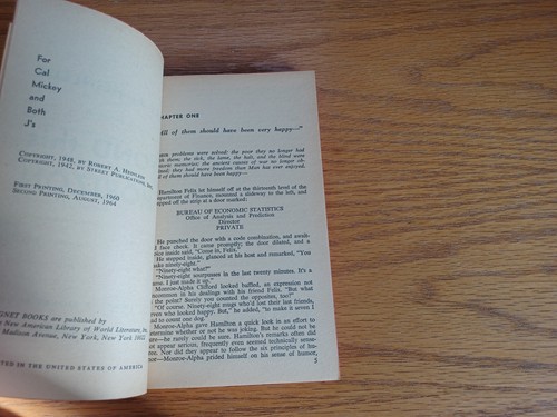 Beyond This Horizon Robert a Heinlein 1964 Signet New American Library - Picture 9 of 9