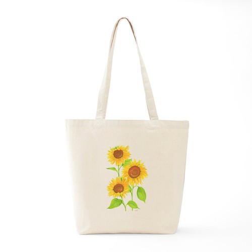 CafePress Sunflower Natural Canvas Tote Bag, Cloth Shopping Bag (419721724) - Picture 6 of 19