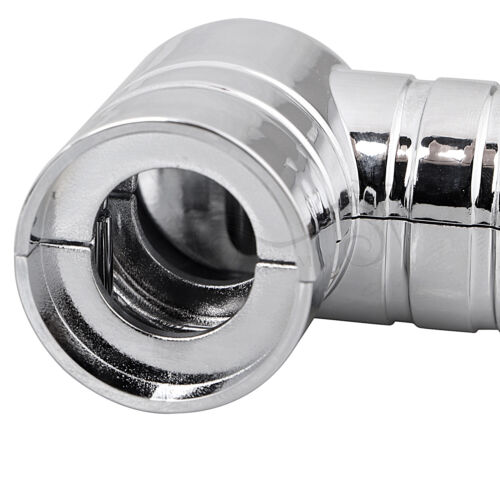 Chrome/Black EFI Fuel Line Fitting Cover For Harley Dyna Sportster XLH883/1200 - Foto 4 di 35