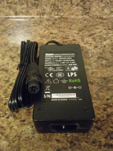 Adapter Switching Power Supply Model SYS1097-3018 SUNNY 18V 1.67A 30 W 6 PIN NEW - Picture 1 of 3