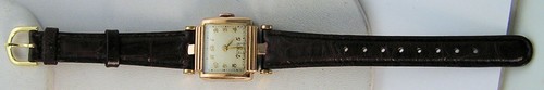 Wittnauer Atemberaubende Ausgefallene Roségold MCM Mid Century Modern Deco Herrenuhr 10T - Bild 9 von 14