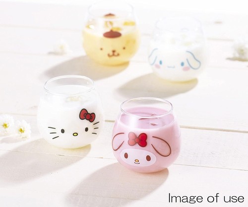 Vaso de vidrio oscilante Cinnamoroll Wobble Kanesho Touki en caja regalo hecho en Japón - Imagen 5 de 5
