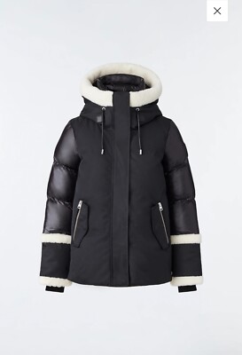 りえピ 新品 MACKAGE CYRAH ブラック ダウンジャケット Mackage Cyrah Arctic Twill with Shearling Jacket | eBay