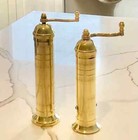 Pepper Mill Brass Alexander Set of 2 Genuine Pepper #105 10" & Salt 109 9"
