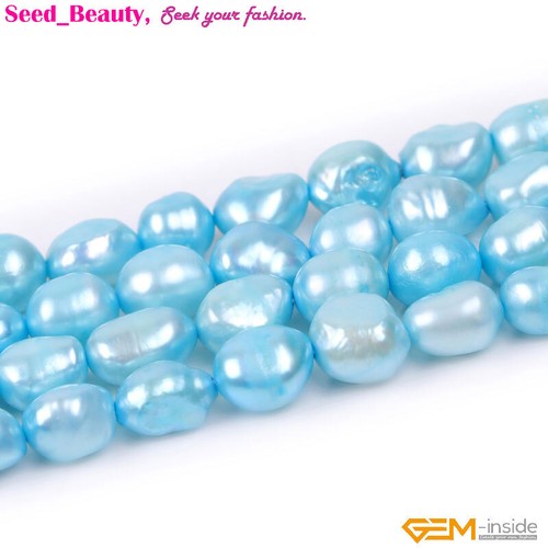 Craft Freshwater Pearl Loose Beads for Jewelry Making 15" DIY 8-9mm Wholesale - Picture 26 of 110