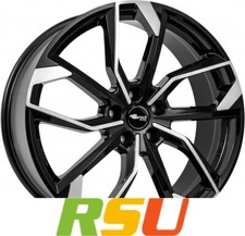 4x RC-Design RC34 schwarz front-poliert 6.5x16" ET35 LK4 98 ML 58.1 Alufelgen...