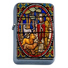 Religion Animals Em1 Flip Top Oil Lighter Windproof