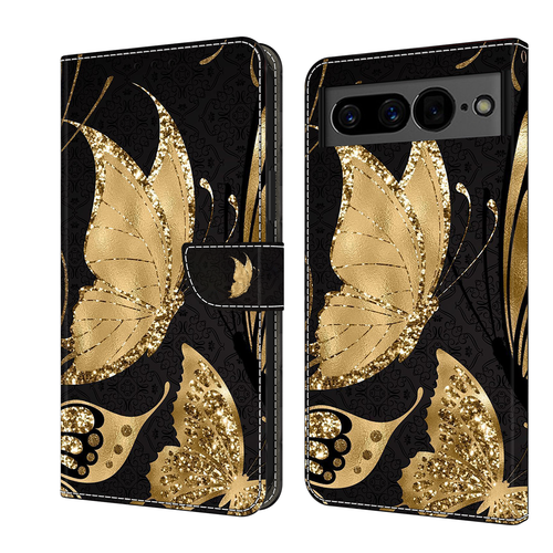 For Google Pixel 6 Pro 5 4 3a XL 4a 5a Printed Pattern Leather Flip Wallet Case - Picture 25 of 29
