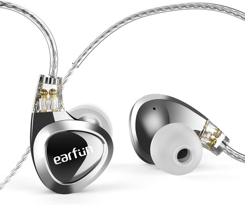 EarFun EH100 in-Ear Audiophile Headphones, Hi-Res 2DD+1BA IEMs HiFi Wired