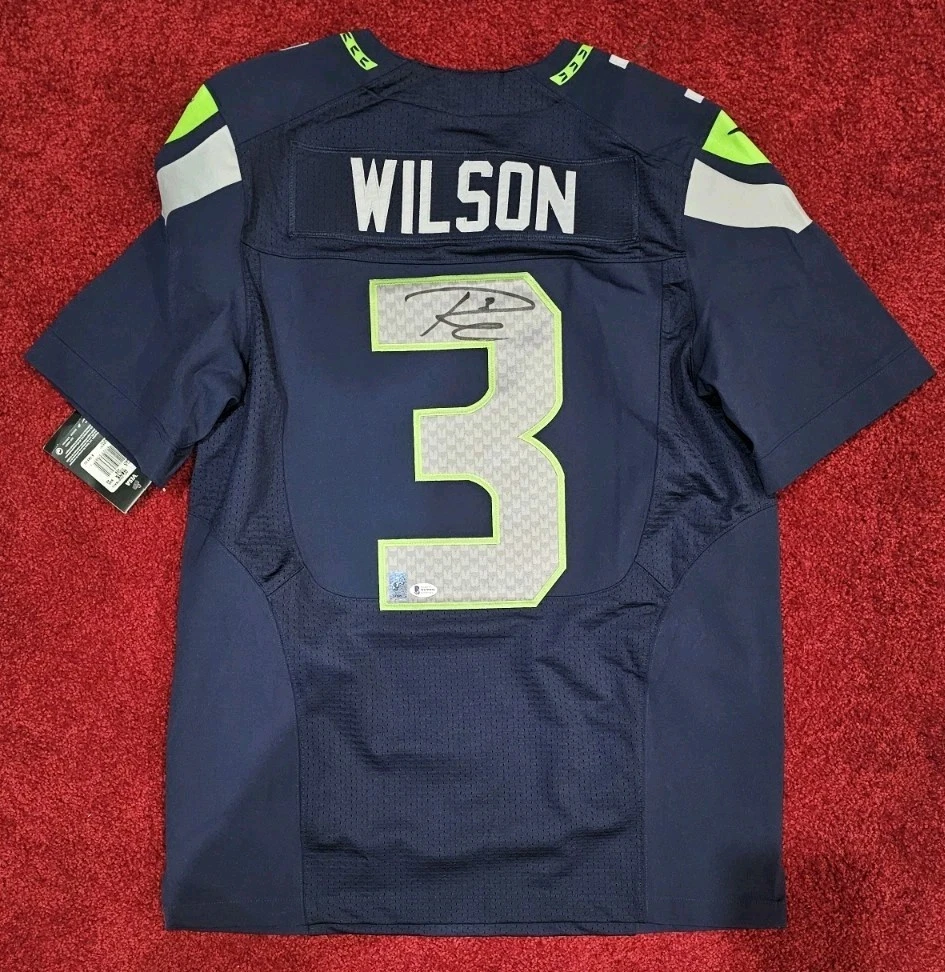 Seattle Seahawks Russell Wilson NFL Original Autographed Jerseys