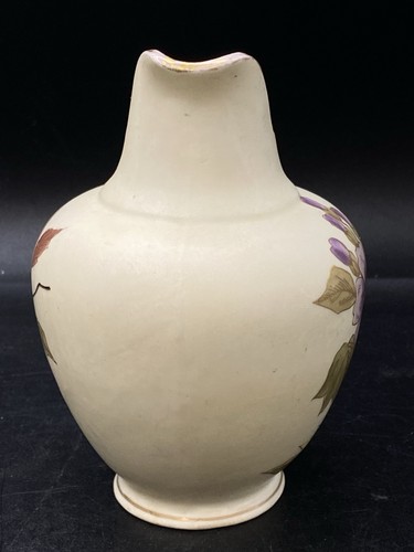 Royal Worcester 5 1/2" Flat Back Pitcher Purple Violet Flowers #1094 Antique - Bild 6 von 13