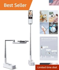 All-in-One Extendable Selfie Stand with LED Light for Photography & Streaming