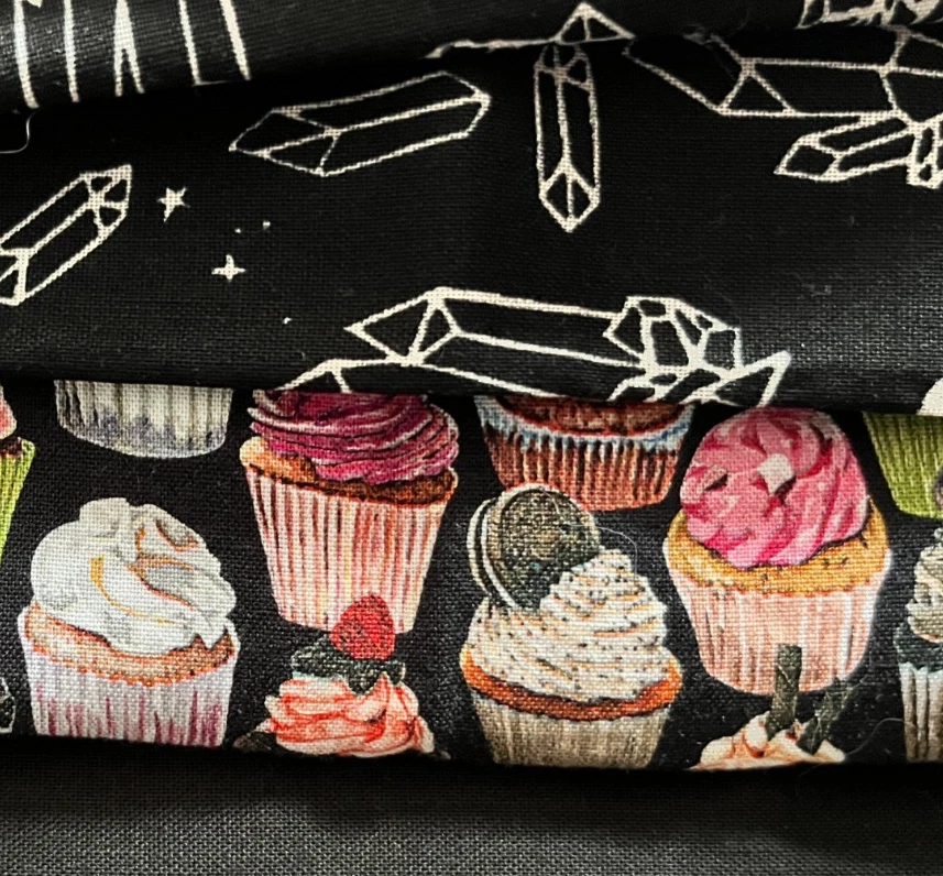 1.25 # Lote de restos de tela calaveras florales animales algunos de colección lindos únicos 15 piezas Foto 2 de 4