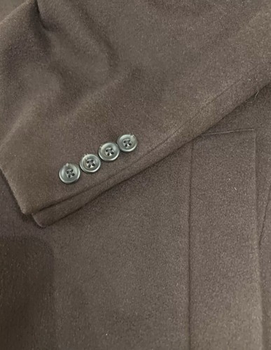 Vintage John W Nordstrom Loro Piana 100% cashmere overcoat 44R Rich Chocolate - Picture 3 of 7
