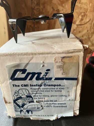 NOS Vintage CMI Adjustable Crampons #IC001B Climbing Cleats Ice Fishing NEW (51) - Picture 2 of 4