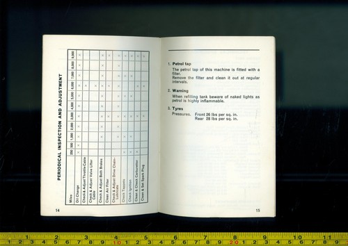 Honda PF 50 Novio DXR Amigo Graduate (70-77) Owners Riders Manual Hand-Book FX05 - Picture 10 of 11