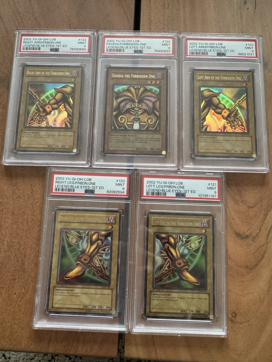 2002 LEGEND OF BLUE EYES 1ST EDITION Exodia The Forbidden