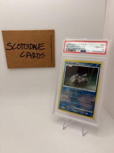 2008 Pokemon D & P Relicanth Reverse Foil #51 Great Encounters PSA 10 Gem Mint - Picture 2 of 3