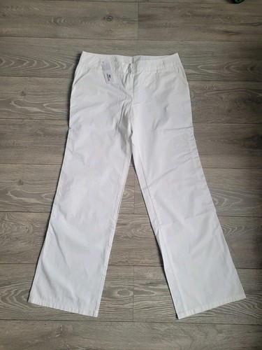 Lacoste Women's 100% Cotton Trousers Casual Pants White Size 40/UK12 RRP 90€ - Picture 3 of 14