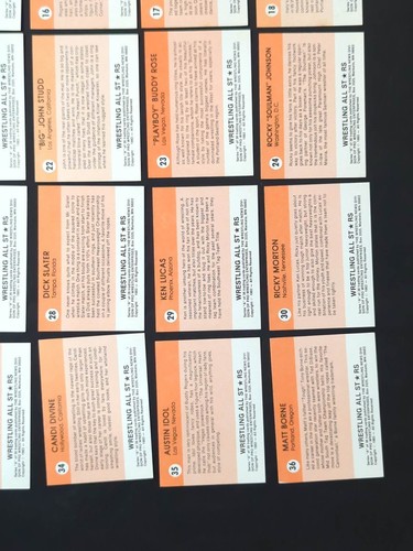 1983 Wrestling All Stars Series A complete set of 36 cards - Picture 12 of 12