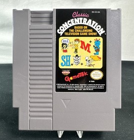 Classic Concentration (Nintendo Entertainment System, NES) W/ Manual