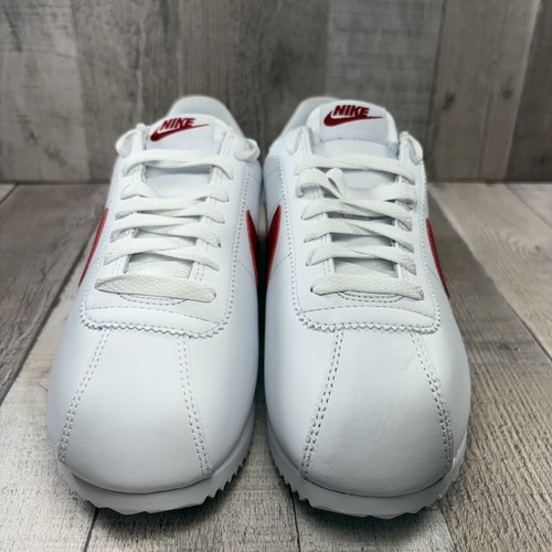 Nike Cortez Forest Gump Para mujeres 7 Informales Tenis Cuero Zapatos Rojo Blanco Azul - Imagen 3 de 11