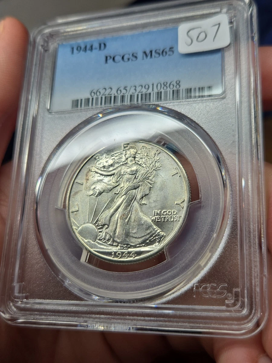 MS 65 Graded 1944 Year Liberty Walking Half Dollars (1916-1947