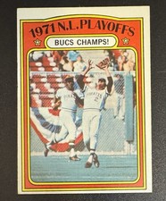 Willie Stargell & Jackie Hernandez 1972 Topps ‘71 NL Playoffs Bucs Champs #221 D