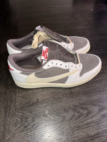 Neu Air Jordan 1 Low OG AJ1 Travis Scott Sail Reverse Mocha DM7866-162 Größe 11