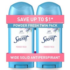 Secret Antiperspirant and Deodorant for Women, 24hr Sweat  Odor Protection, PH