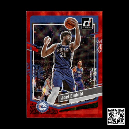 Donruss #110 Joel Embiid rojo 2023-24 - Imagen 1 de 2