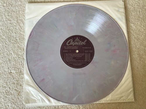 THE BEATLES Stereo Canadian Import Vinyl SGT PEPPERS Marble Colored #SEAV-11840 - Imagen 6 de 10